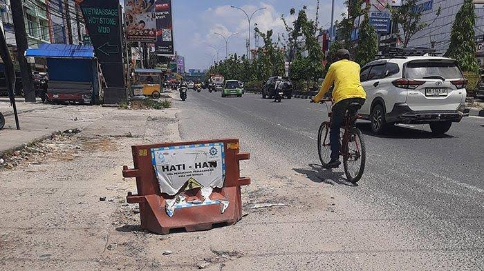 Ilustrasi bekas galian PDAM sering dikeluhkan warga Pekanbaru (foto/int)